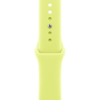 Apple Watch Series 11 46 mm, Silver Aluminum Case with Sport Band Neon Yellow (S/M)
