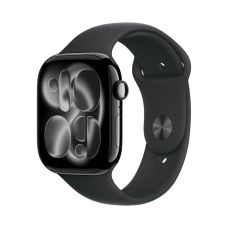 Apple Watch Series 11 42 mm, Jet Black Aluminum Case with Sport Band Black (M/L)