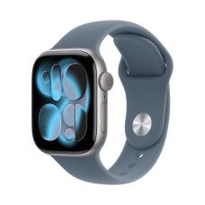 Apple Watch Series 11 42 mm, Silver Aluminum Case with Sport Band Anchor Blue (M/L)