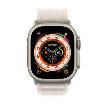Apple Watch Ultra GPS + Cellular, 49 мм, корпус из титана, ремешок Alpine цвета «сияющая звезда»