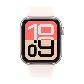 Apple Watch SE 3 44 mm, Starlight Aluminum Light Blush Sport Band (M/L)