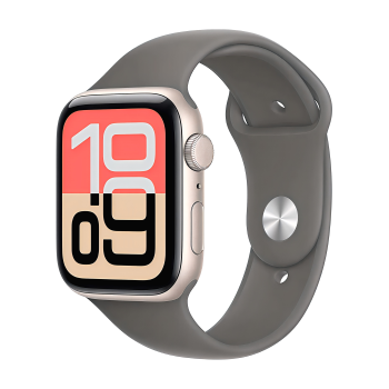 Apple Watch SE 3 40 mm, Starlight Aluminum Stone Gray Sport Band (S/M)