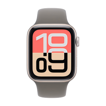 Apple Watch SE 3 40 mm, Starlight Aluminum Stone Gray Sport Band (S/M)