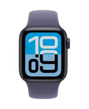 Apple Watch SE 3 40 mm, Midnight Aluminum Purple Fog Sport Band (M/L)