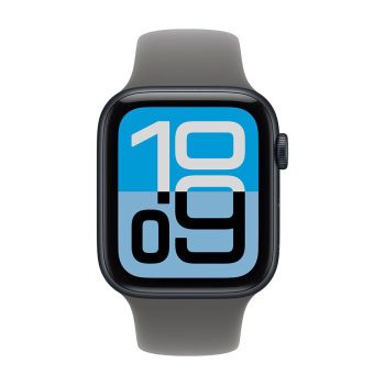 Apple Watch SE 3 40 mm, Midnight Aluminum Stone Gray Sport Band (S/M)