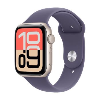 Apple Watch SE 3 40 mm, Starlight Aluminum Purple Fog Sport Band (M/L)