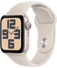 Apple Watch SE 2, 40 мм, корпус из алюминия цвета «сияющая звезда», спортивный ремешок цвета «сияющая звезда», GPS + Cellular, M/L