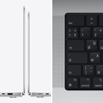 Apple MacBook Pro 16" (M1 Max 10C CPU, 32C GPU, 2021) 32 ГБ, 1 ТБ SSD, серебристый