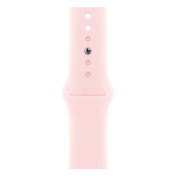 Apple Watch Series 9, 41 мм, корпус из алюминия розового цвета, спортивный ремешок нежно-розового цвета, размер M/L