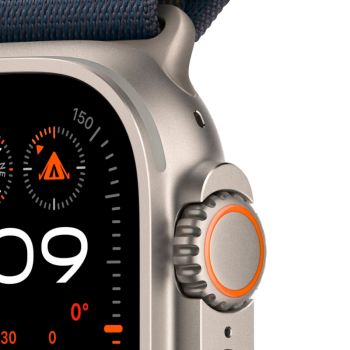 Apple Watch Ultra 2 GPS + Cellular, 49 мм, корпус из титана, ремешок Alpine синего цвета, размер S/M