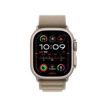 Apple Watch Ultra 2 GPS + Cellular, 49 мм, корпус из титана, ремешок Alpine оливкового цвета, размер S/M