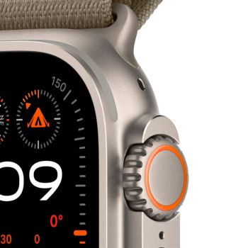 Apple Watch Ultra 2 GPS + Cellular, 49 мм, корпус из титана, ремешок Alpine оливкового цвета, размер S/M