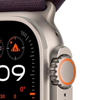 Apple Watch Ultra 2 GPS + Cellular, 49 мм, корпус из титана, ремешок Alpine цвета индиго, размер S/M