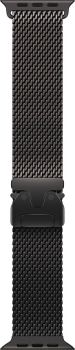 Apple Watch Ultra 3, Black Titanium Case with Black Titanium Milanese Loop (L)