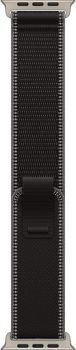 Apple Watch Ultra 3, Natural Titanium Case with Black/Charcoal Trail Loop (S/M)