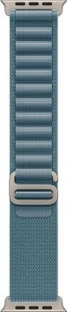 Apple Watch Ultra 3, Natural Titanium Case with Light Blue Alpine Loop (S)