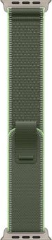 Apple Watch Ultra 3, Natural Titanium Case with Green/Neon Trail Loop (S/M)