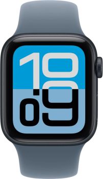 Apple Watch SE 3 44 mm, Midnight Aluminum Anchor blue Sport Band (S/M)