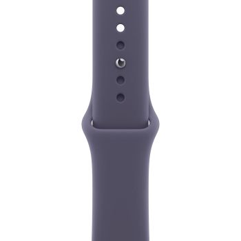 Apple Watch Series 11, 42 mm, Jet Black Aluminum Purple Fog Sport Band (M/L)