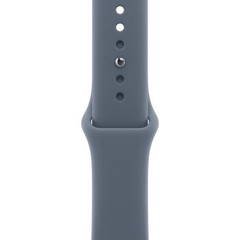 Apple Watch Series 11, 46 mm, Jet Black Aluminum Anchor blue Sport Band (M/L)