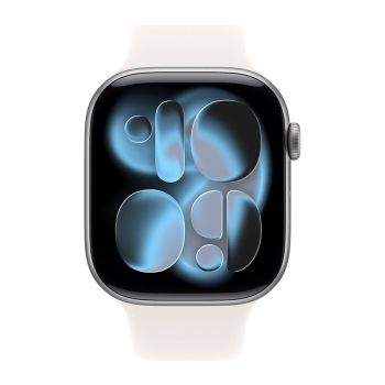 Apple Watch Series 11, 42 mm, Space Gray Aluminum Light Blush Sport Band (S/M)