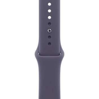 Apple Watch Series 11, 42 mm, Space Gray Aluminum Purple Fog Sport Band (M/L)