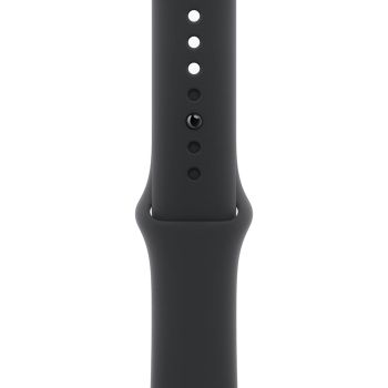 Apple Watch Series 11, 42 mm, Space Gray Aluminum Black Sport Band (S/M)