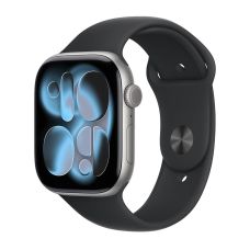 Apple Watch Series 11, 42 mm, Space Gray Aluminum Black Sport Band (M/L)