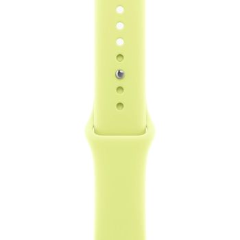 Apple Watch Series 11, 42 mm, Rose Gold Aluminum Neon Yellow Sport Band (M/L)