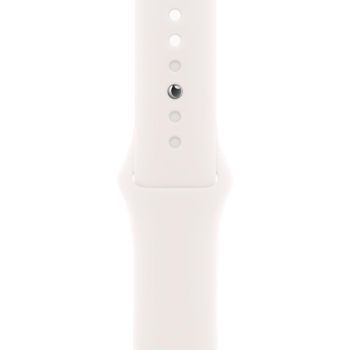 Apple Watch Series 11, 42 mm, Silver Aluminum Light Blush Sport Band (S/M)