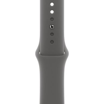 Apple Watch Series 11, 42 mm, Silver Aluminum Stone Gray Sport Band (S/M)