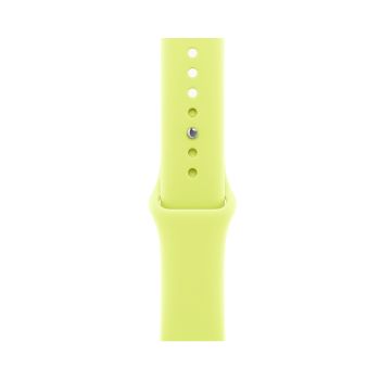 Apple Watch Series 11, 42 mm, Nalural Titanium GPS+Cellular, Neon Yellow Sport Band (S/M)