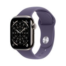 Apple Watch Series 11, 42 mm, Nalural Titanium GPS+Cellular, Purple Fog Sport Band (M/L)