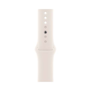 Apple Watch Series 11, 42 mm, Nalural Titanium GPS+Cellular, Starlight Sport Band (S/M)