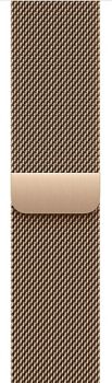 Apple Watch Series 11, 42 mm, Slate Titanium GPS+Cellular, Gold Milanese Loop