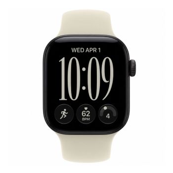 Apple Watch Series 12, 42 mm, Black Aluminum Sand Sport Band M/L