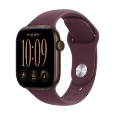 Apple Watch Series 12, 42 mm, Dark Bronze Aluminum GPS+Cellular Burgundy Sport Band M/L
