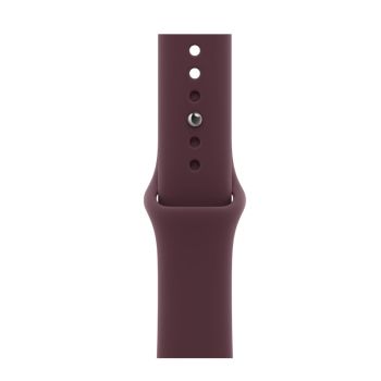 Apple Watch Series 12, 42 mm, Black Aluminum Burgundy Sport Band S/M