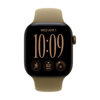 Apple Watch Series 12, 42 mm, Dark Bronze Aluminum Olive Sport Band S/M