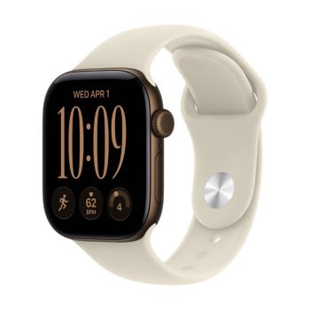 Apple Watch Series 12, 42 mm, Dark Bronze Aluminum Sand Sport Band S/M