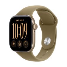 Apple Watch Series 12, 42 mm, Light Gold Aluminum GPS+Cellular Olive Sport Band M/L