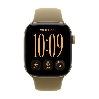 Apple Watch Series 12, 42 mm, Light Gold Aluminum Olive Sport Band M/L