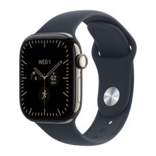 Apple Watch Series 12, 46 mm, Natural Titanium GPS+Cellular Navy Blue Sport Band M/L