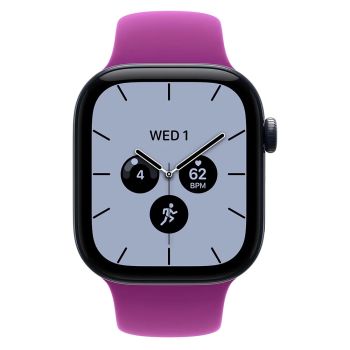 Apple Watch Series 12, 42 mm, Night Blue Ceramic GPS+Cellular Magenta Sport Band S/M