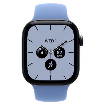 Apple Watch Series 12, 46 mm, Night Blue Ceramic GPS+Cellular Wildflower Blue Sport Band S/M