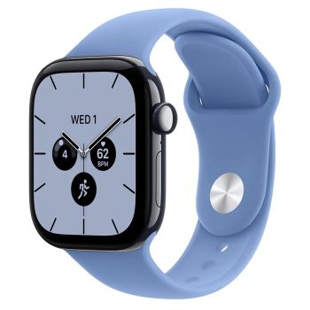 Apple Watch Series 12, 46 mm, Night Blue Ceramic GPS+Cellular Wildflower Blue Sport Band S/M