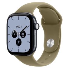 Apple Watch Series 12, 46 mm, Night Blue Ceramic GPS+Cellular Olive Sport Band M/L
