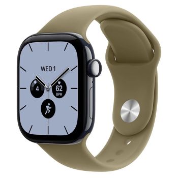 Apple Watch Series 12, 42 mm, Night Blue Ceramic GPS+Cellular Olive Sport Band S/M