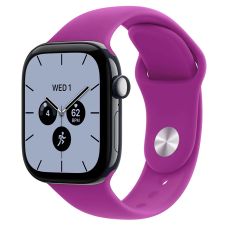 Apple Watch Series 12, 46 mm, Night Blue Ceramic GPS+Cellular Magenta Sport Band M/L