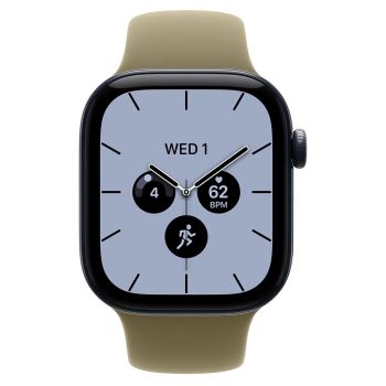 Apple Watch Series 12, 42 mm, Night Blue Ceramic GPS+Cellular Olive Sport Band S/M